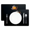 Bloem - Orchidee - Oranje Placemat vinyl groot -zzsfeer2_Kitchenyeah-website