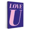 Love - Blauw - Valentijn KitchenYeah - Keuken - Canvas klein -3d
