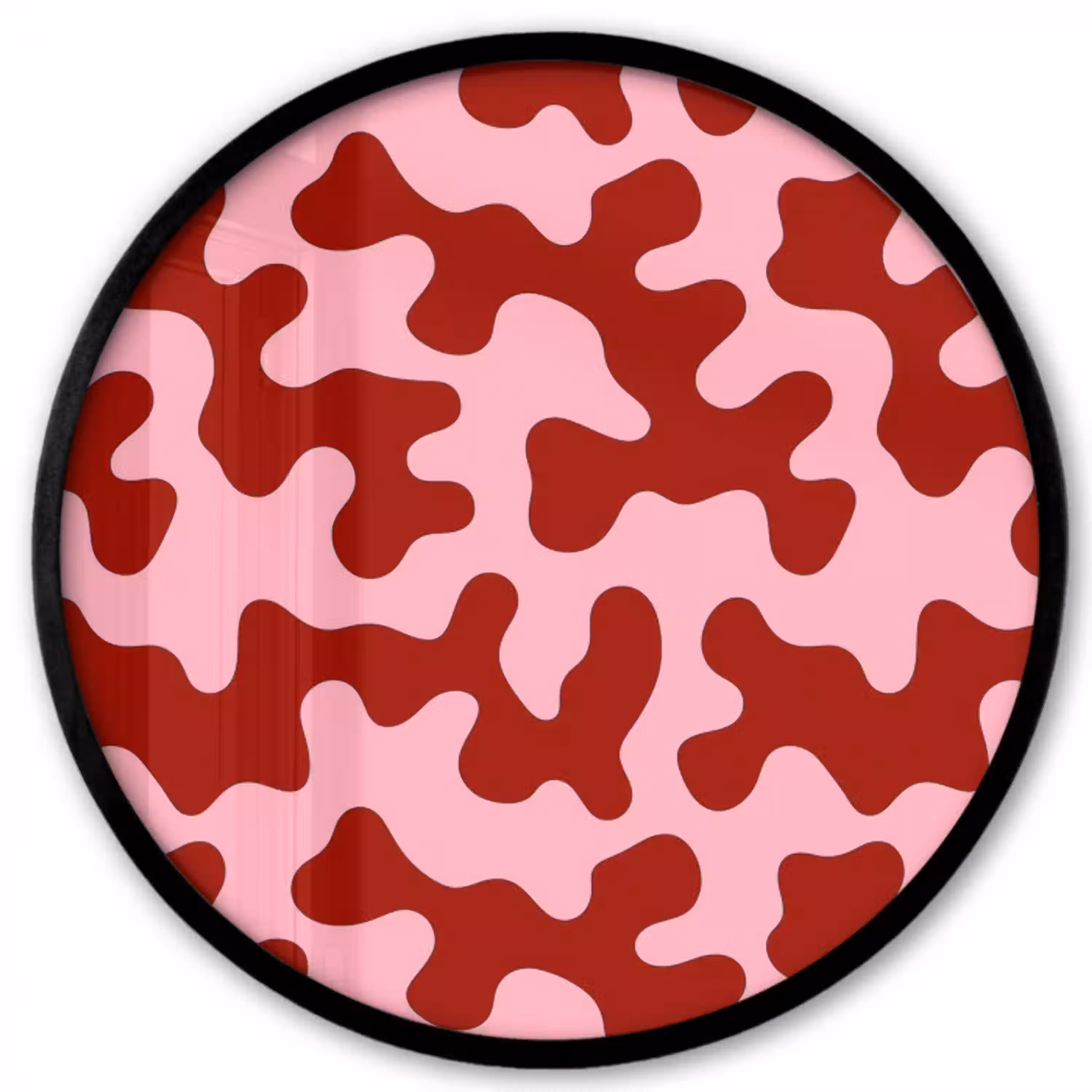 Modern - Abstract - Rood Fotolijst rond zonder passe partout klein 856 -3d
