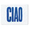 Ciao - Blauw - Stippen muismat rubber klein -3d