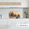 Skyline - Kanaal - Wolkenkrabbers keuken achterwand spatscherm klein -sfeer4_FR