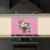 Bloemen - Quote - Kaartje - Kleurrijk keuken achterwand spatscherm klein -sfeer1