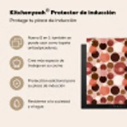 Cirkels - Modern - Kleurrijk Inductie beschermer vinyl 3mm middel 274 -zzzzzzusp-haakje_ES
