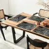 Lijnen - Patroon - Abstract - Wit Placemat vinyl groot -zzsfeer4_Kitchenyeah-website