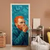 Portret - Klassiek - Blauw deurposter klein -sfeer1