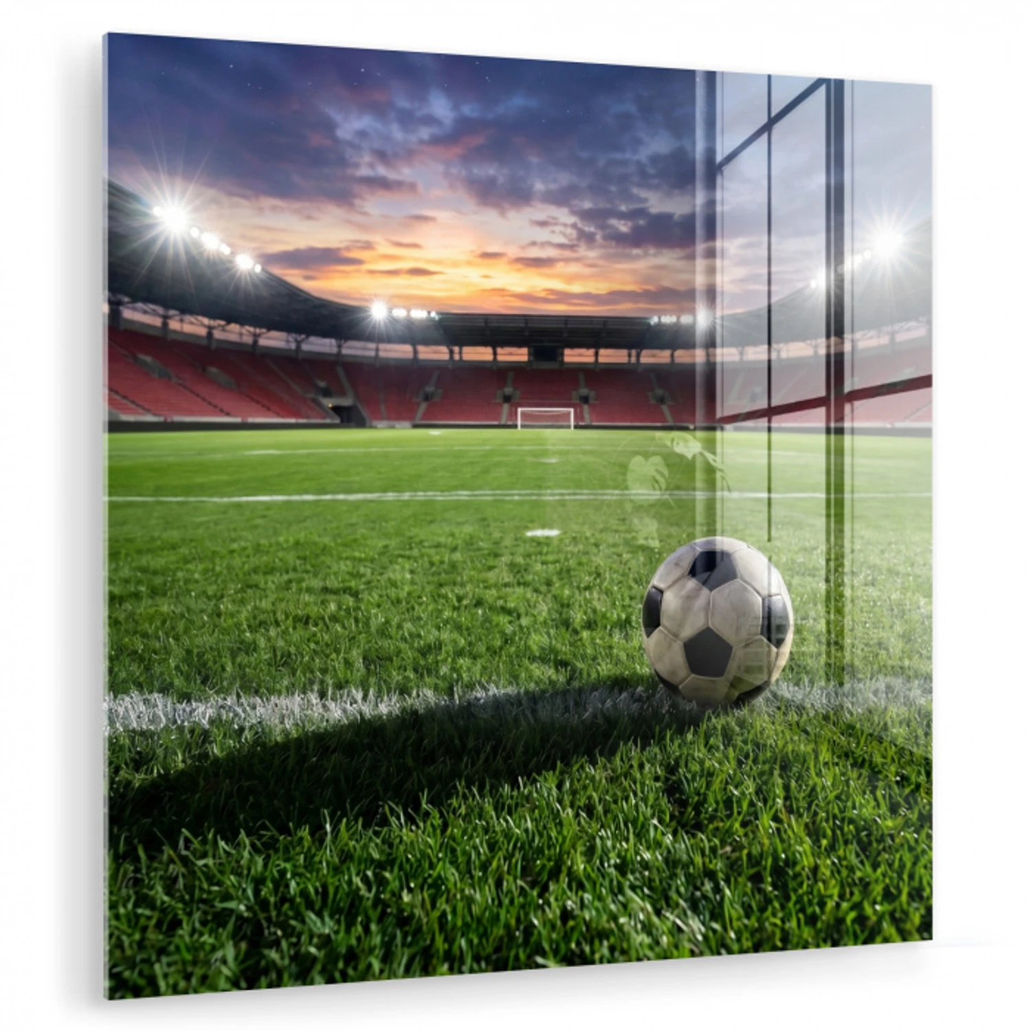 Voetbal - Stadion - Sport - Groen plexiglas 5mm klein -zzzproduct_nieuw