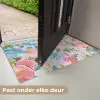 Blauw - Roze - Bloemen Deurmat klein -USP_NL