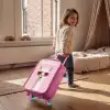 Lama - Wit - Zonnebril - Wimpers Kinderkoffer - Roze klein -sfeer1