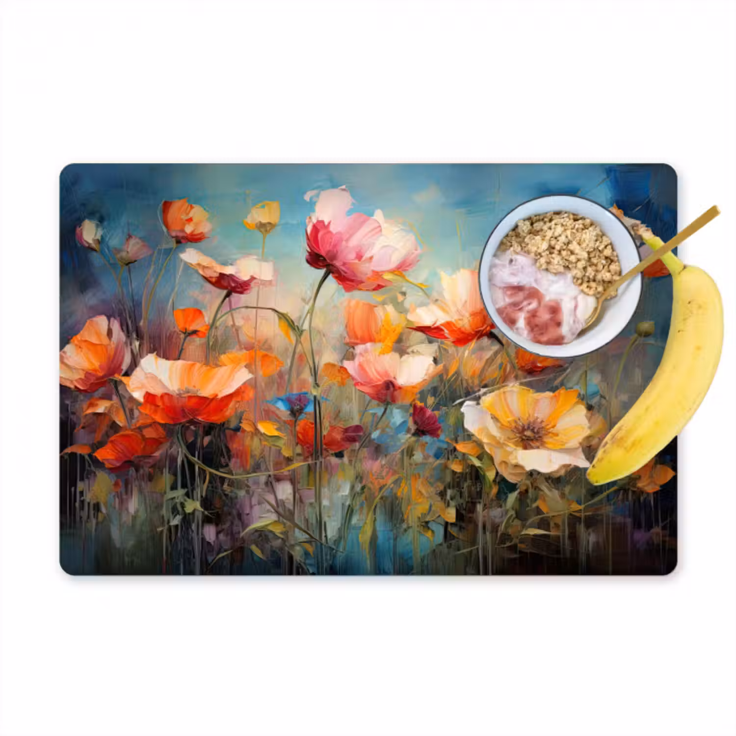 Tischset - 6 Stück - Blumen - Aquarell - Kunst - Botanisch - Natur