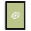 Kiwi - Lijntekening - Minimalistisch - Groen KitchenYeah - Keuken - Fotolijst klein -3d