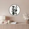Japandi - Zwart - Abstract Fotolijst rond zonder passe partout klein -sfeer3