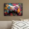 Graffiti - Gaming - Controller - Verf canvas 2cm klein -sfeer3
