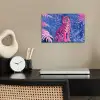 Tijger - Roze - Bladeren - Jungle poster papier klein -sfeer1