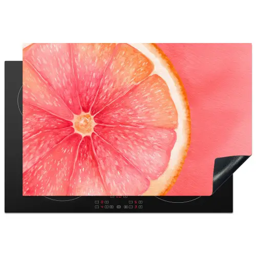 Grapefruit - Roze - Levendig Inductie beschermer vinyl 3mm klein -3d