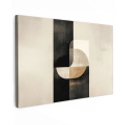 Modern - Vierkant - Vormen Tuinposter op houten frame 2 cm dik klein -3d