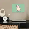 Alpaca - Groen - Bloemendiadeem poster papier klein -sfeer1