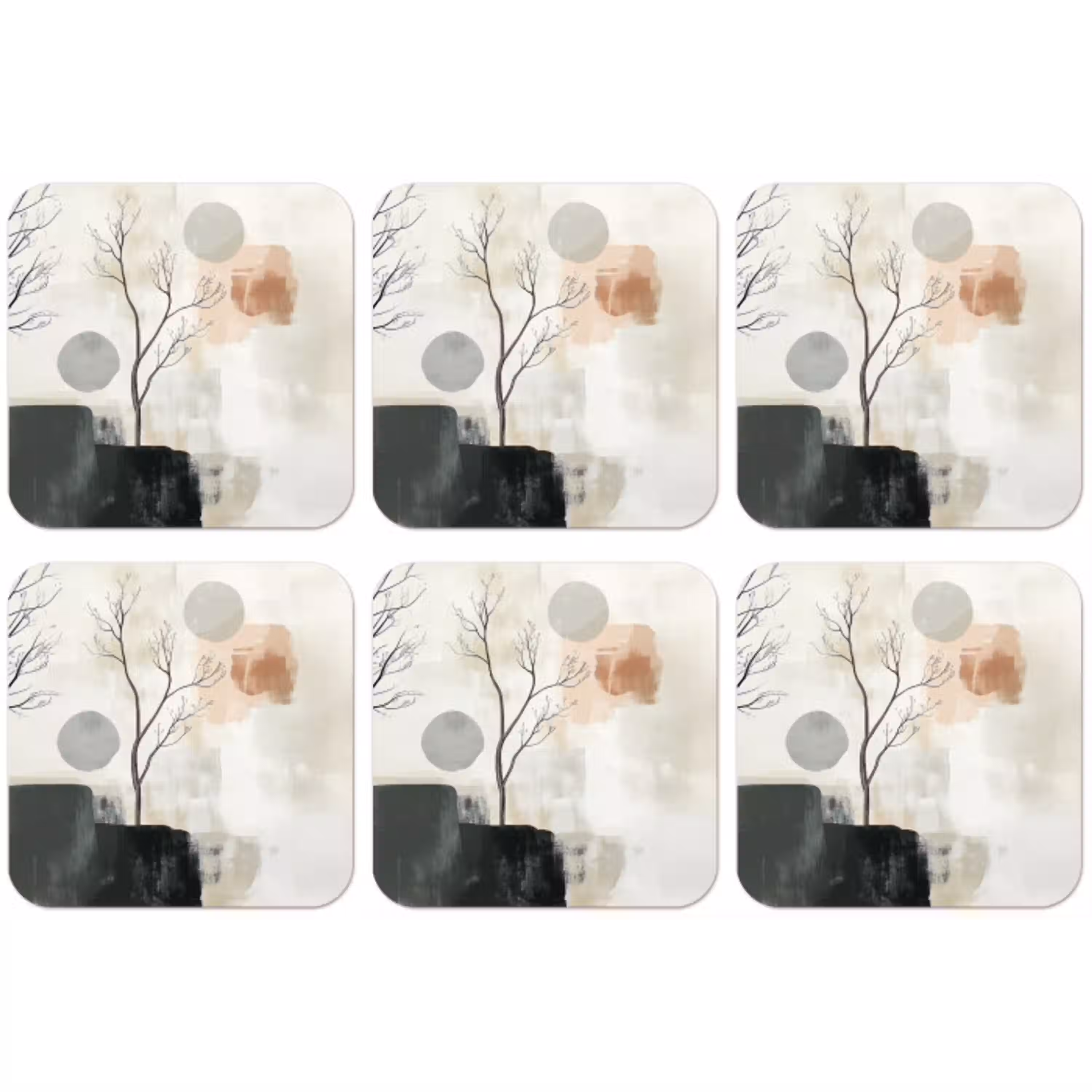 Wabi sabi - Beige - Plant onderzetter kurk middel -zkaufland3dotto
