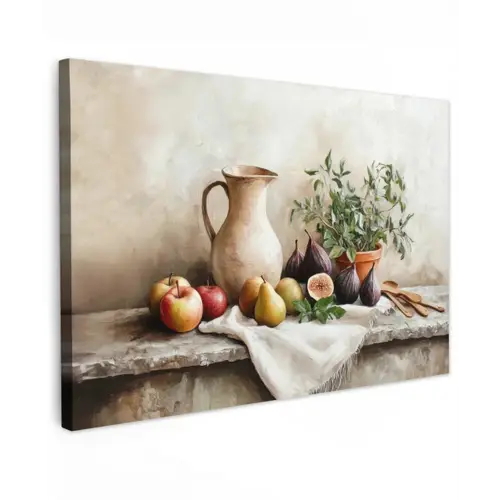 Fruit - Kruiden - Landelijk Tuinposter op houten frame 2 cm dik klein -3d