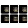 Sardines - Blik - Zwart - Vissen onderzetter kurk middel -3d