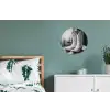 Wijn - Cowboylaarzen - Raamlicht - Wit Wandcirkel aluminium klein -slaapkamer