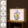Trofee - Best Mom - Bloemen - Kleurrijk Light Box met batterij (Wandlamp) middel -USP_websiteoverzichtNL