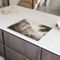 Zee - Villa - Beige Inductie beschermer vinyl 3mm klein -sfeer8