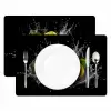 Citroen - Fruit - Geel - Zwart Placemat vinyl groot -zzsfeer2_Kitchenyeah-website