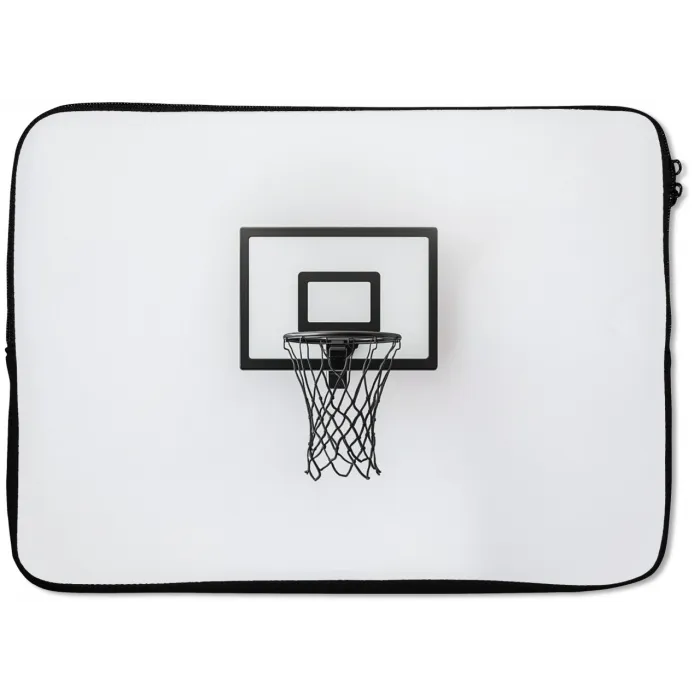 Basketbalbord - Minimalistisch - Zwart laptophoes neopreen klein -zkaufland3dotto
