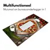 Pizza - Hart - Pepperoni - Tomaat Muismat XXL klein -sfeer4