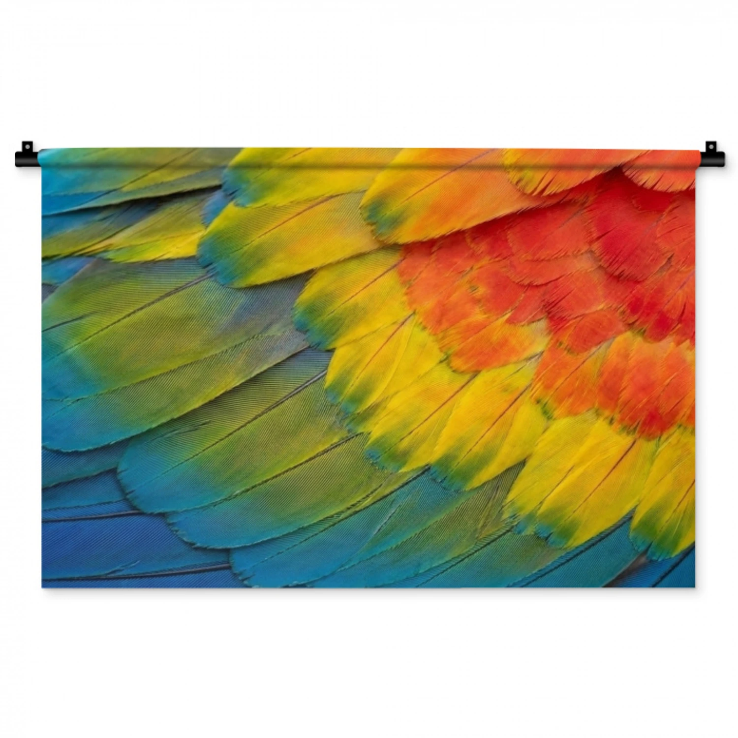 Veren - Ara - Kleurrijk Wandkleed katoen middel -zz3d