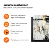 Portret - Vrouw - Penseelstreken - Goud Inductie beschermer vinyl 3mm klein -zzzzzzz-td-ups