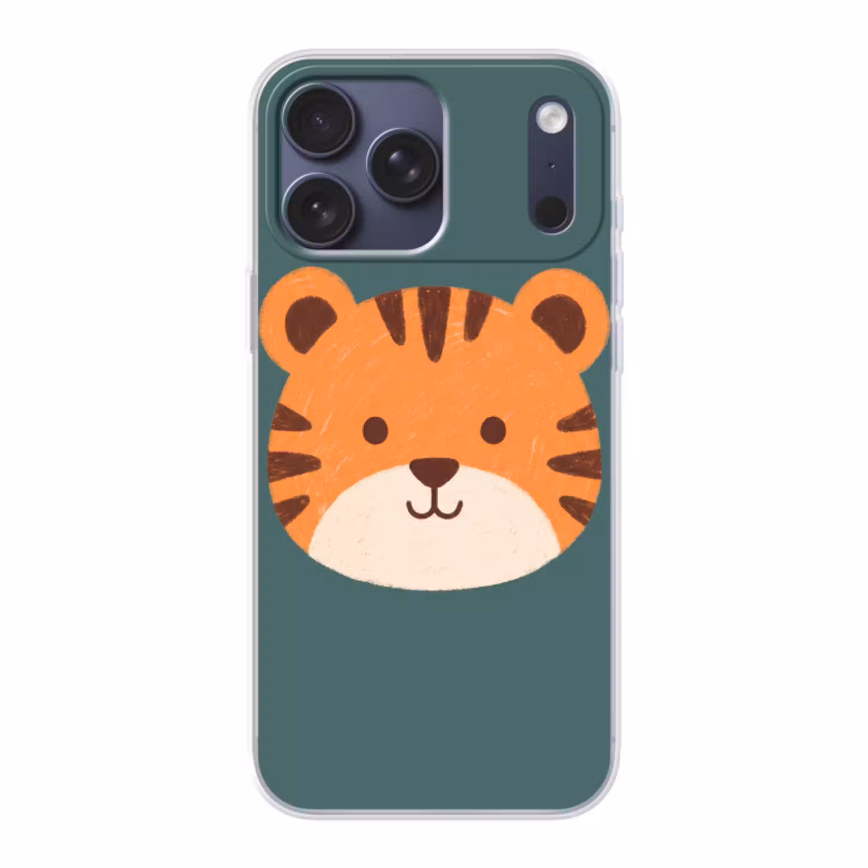 Dieren - Kop - Oranje - Illustratie - Modern Telefoonhoesje iPhone 17 Pro Max klein -3d