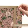 Bloemen - Klassiek - Roze Light Box met batterij (Wandlamp) middel 907 -USP_websiteprintNL