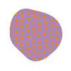 Paars - Oranje - Perzik Wandcirkel Organisch Forex 3mm klein 629 -3d