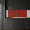 Roest - Rood - Vlekken keuken achterwand 2 middel 871 -sfeer1