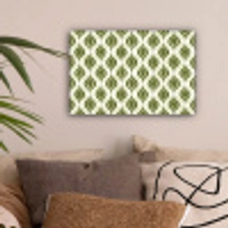 Patroon - Retro - Groen canvas 2cm klein 34 -sfeer1