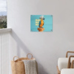 Papegaai - Koksmuts - Quote - Neon tuinposter los doek klein -sfeer8