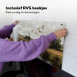 Eenden - Rivier - Landschap - Vlucht - Nostalgisch Inductie beschemer met haakjes klein -ky-ophangen-nl