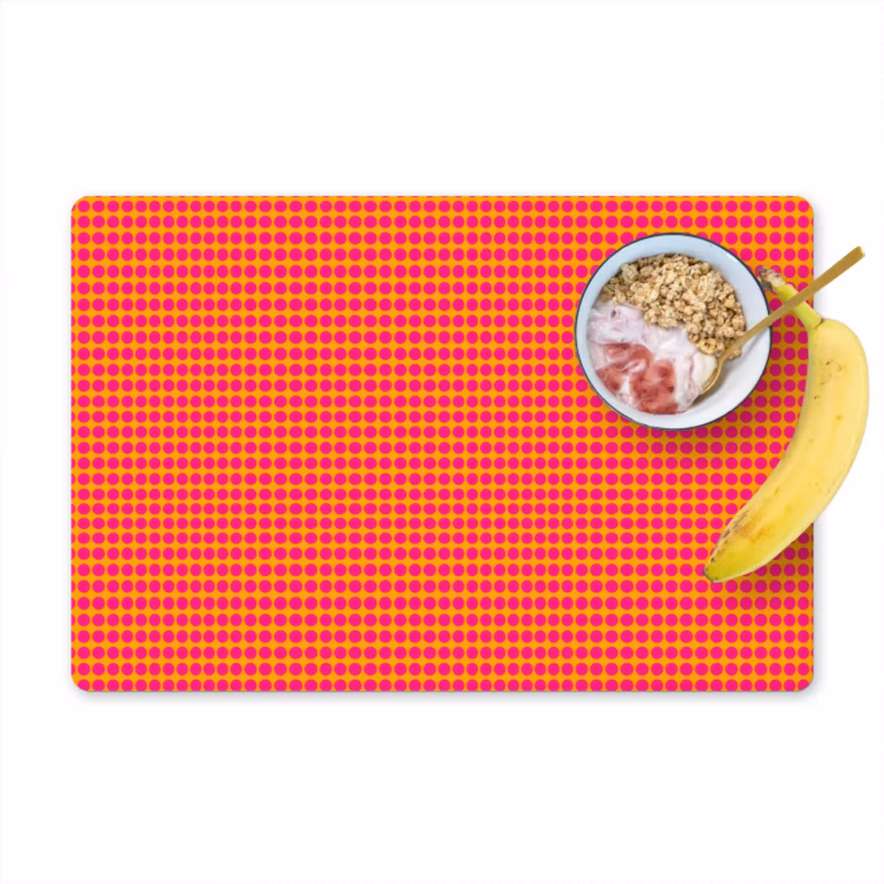 Modern - Stippen - Oranje Placemat vinyl groot 368 -zzzproduct_Kitchenyeah-website