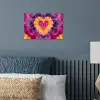 Tie dye - Hartvorm - Vlammen - Oranje poster papier klein -sfeer2