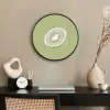 Kiwi - Lijntekening - Minimalistisch - Groen Fotolijst rond zonder passe partout klein -sfeer1