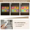 Bloemen - Illustratie - Kleurrijk Light Box met kabel (Tafellamp) klein -USP_dimbaarNL