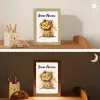 Leeuw - Waterverf - Bruin - Dieren - Meisjes - Jongens Light Box met kabel (Kinderlampje) klein -sfeer3_kind