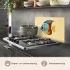 Vis - Vinnen - Blauw - Ogen keuken achterwand spatscherm klein -usp_NL