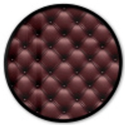 Leer - Patroon - Bordeaux Fotolijst rond zonder passe partout klein 856 -3d
