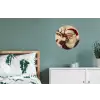 Kerstman - Rendier - Kerst - Christmas Wandcirkel aluminium klein -slaapkamer