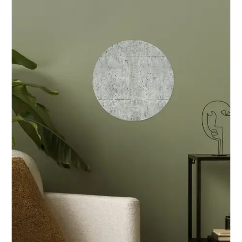 Grijs - Muur - Poriën Wandcirkel behangsticker klein 186 -sfeer2