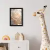Close up - Pioenroos - Lichtroze fotolijst zwart zonder passe partout klein -usfeer4_kinderkamer