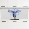 Bij - Modern - Delfts - Blauw keuken achterwand 2 middel -3d