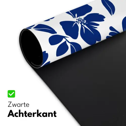 Floraal - Modern - Blauw Muismat XXL klein 681 -sfeer2